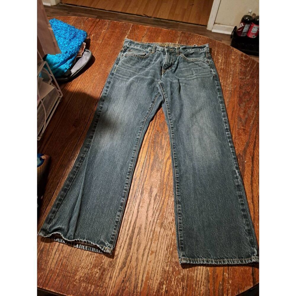 American Eagle Mens Jeans 31x30 Blue Jeans Denim Cotton Straight Casual Pants